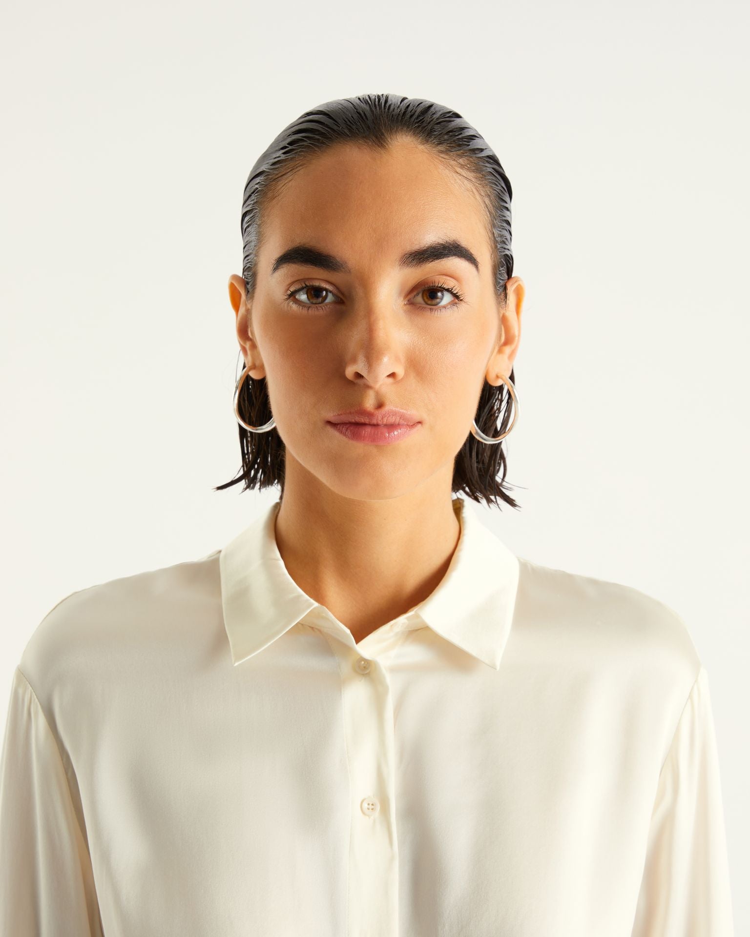 Chemise Suzanna en soie - Full Satin Off White