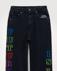 Jean large Future Is Love - Black