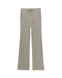 Pantalon de jogging à côtes en cachemire - Dark Heather Gray