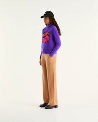 Pantalon de jogging à côtes en cachemire - Dark Heather Gray