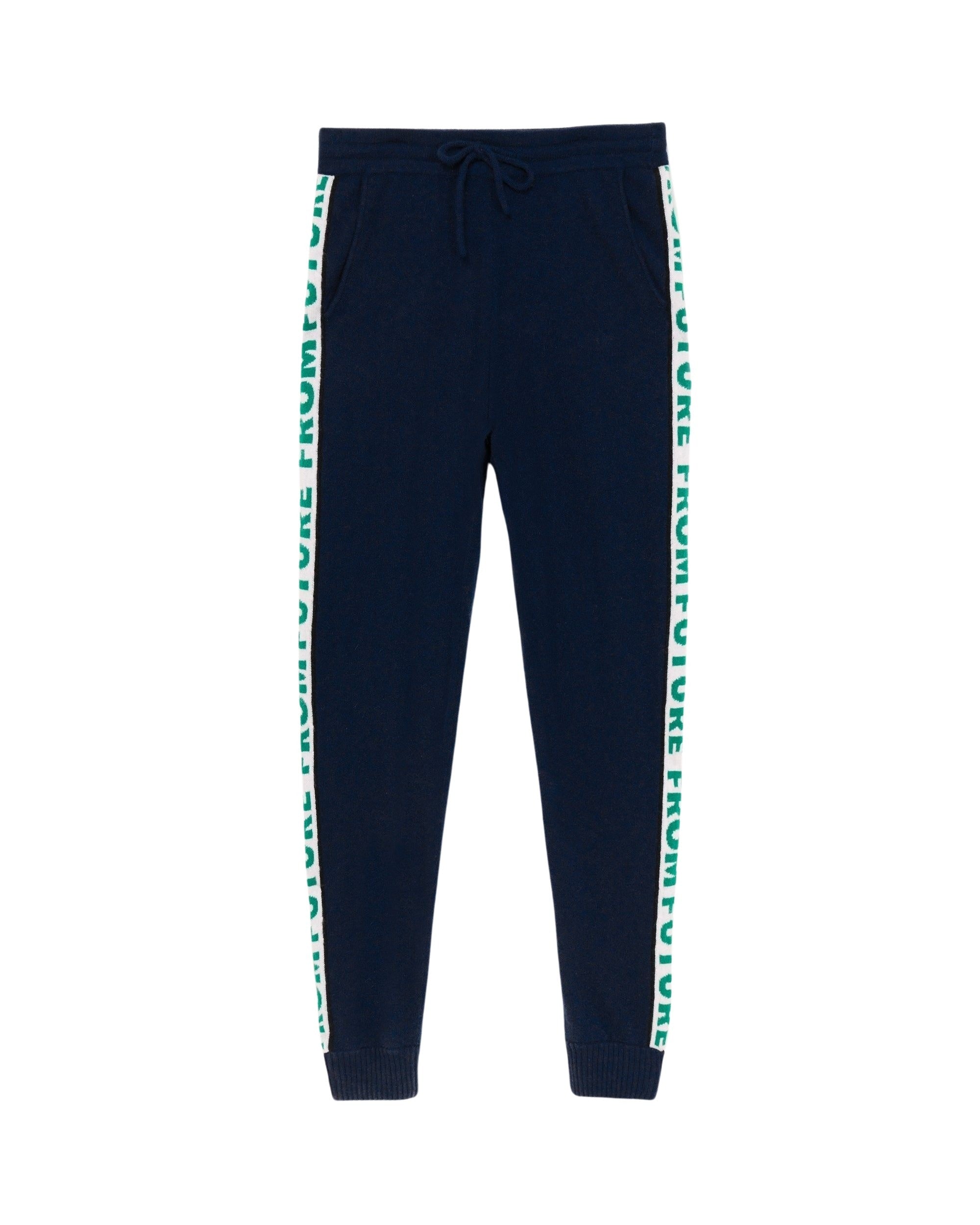 Pantalon de jogging bande from future en cachemire - Ink Blue