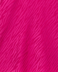 Jupe mi longue Vicky en soie - Pink Jacquard