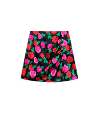 Mini jupe Aya en soie - Winter Roses