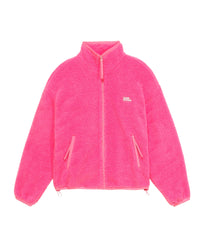Veste zippée sherpa - Neon Pink
