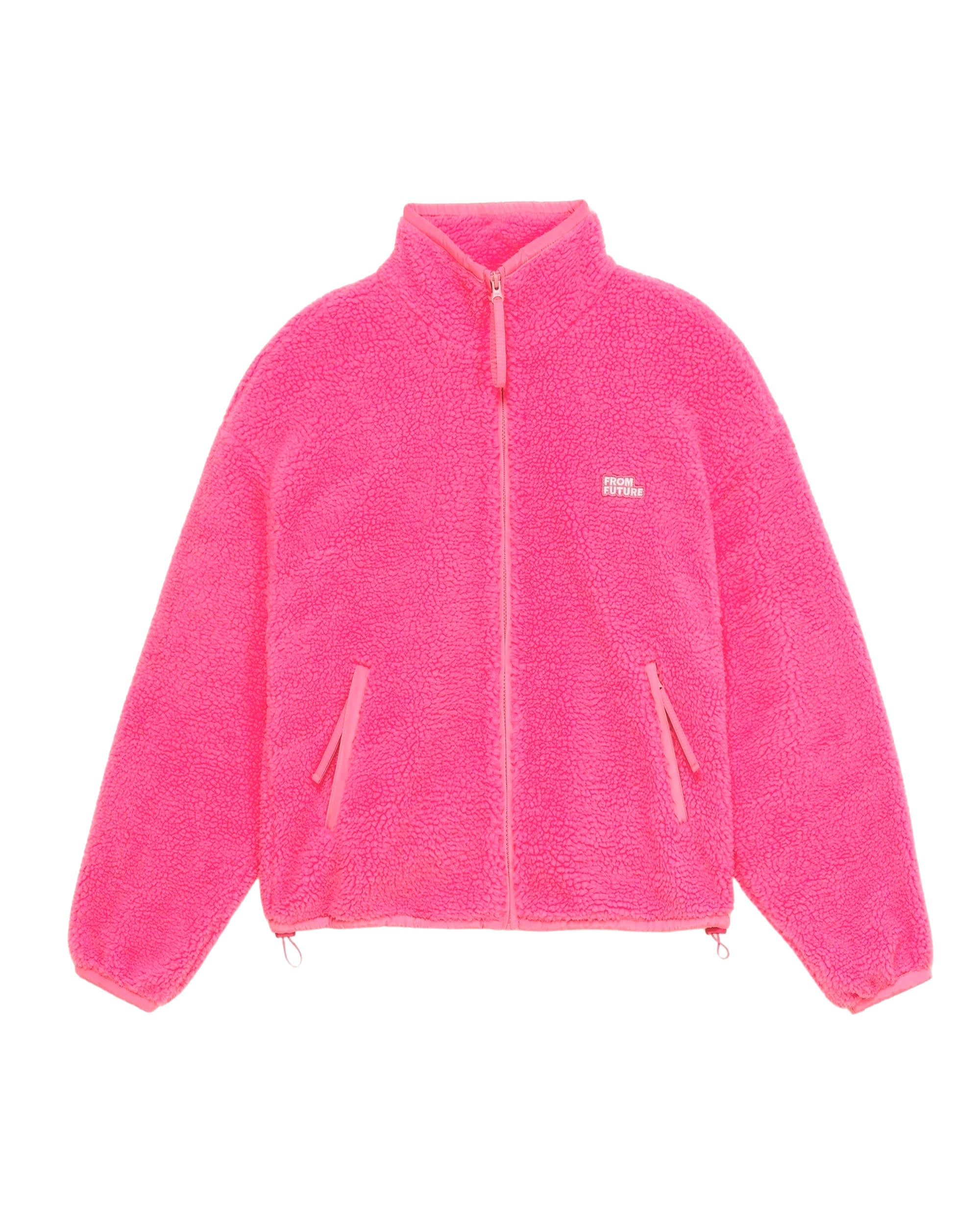 Veste zippée sherpa - Neon Pink