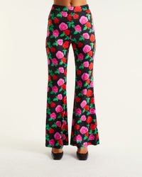 Pantalon large Milla en soie - Winter Roses