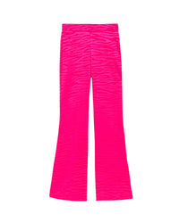 Pantalon large Milla en soie - Pink Jacquard