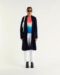 Gilet long en cachemire - Navy