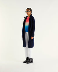 Gilet long en cachemire - Navy