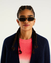 Gilet long en cachemire - Navy
