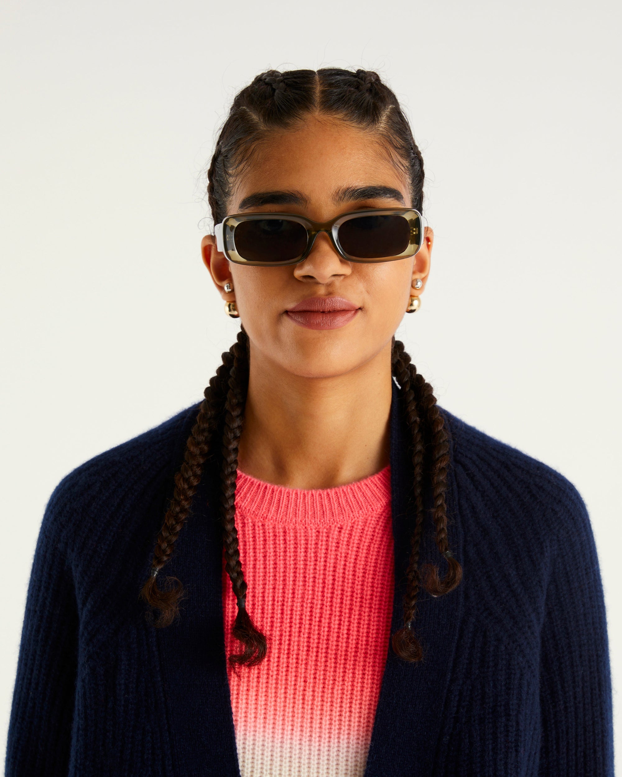Gilet long en cachemire - Navy