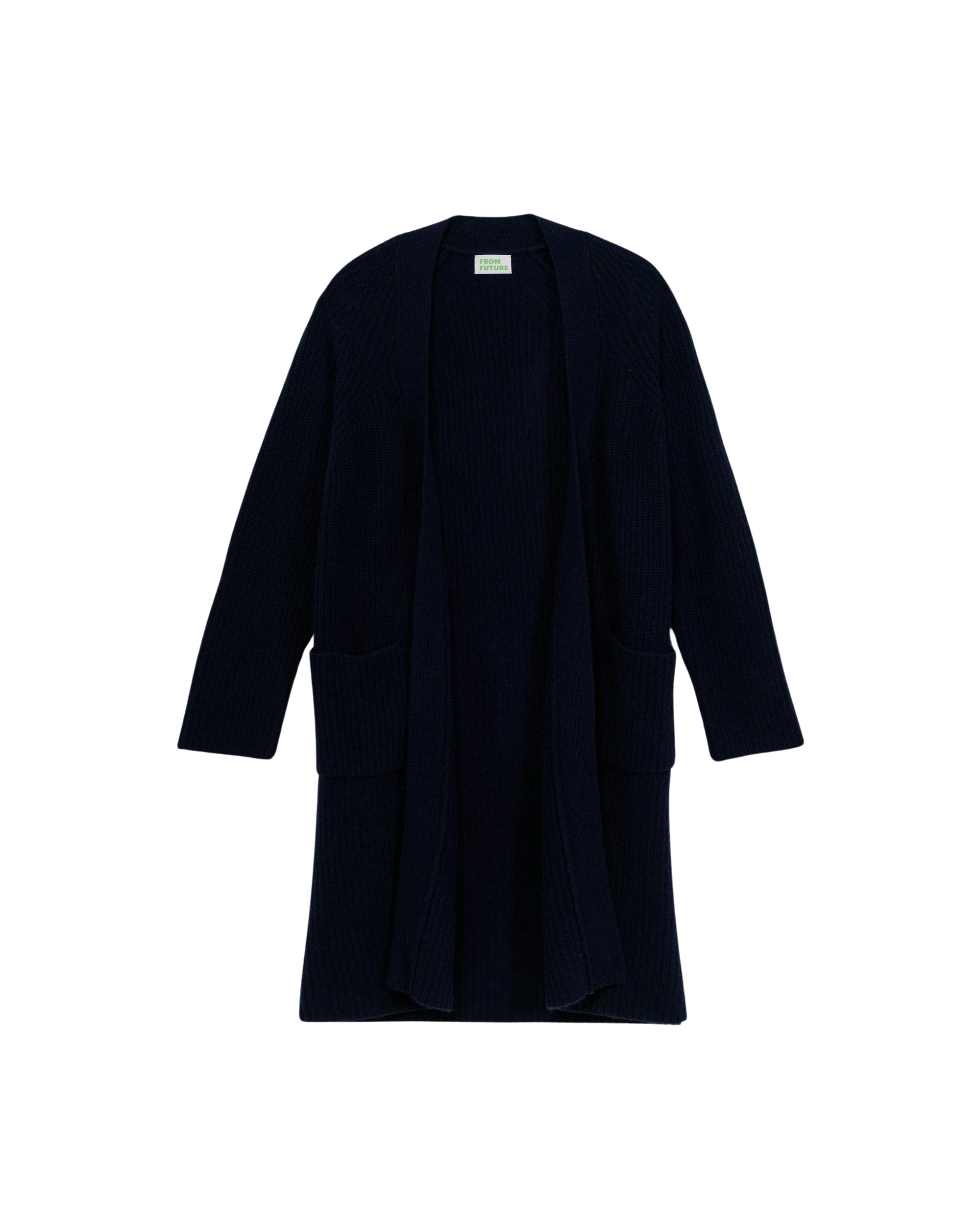 Gilet long en cachemire - Navy