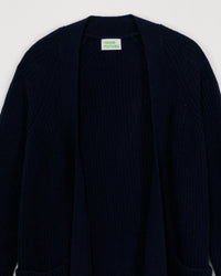 Gilet long en cachemire - Navy