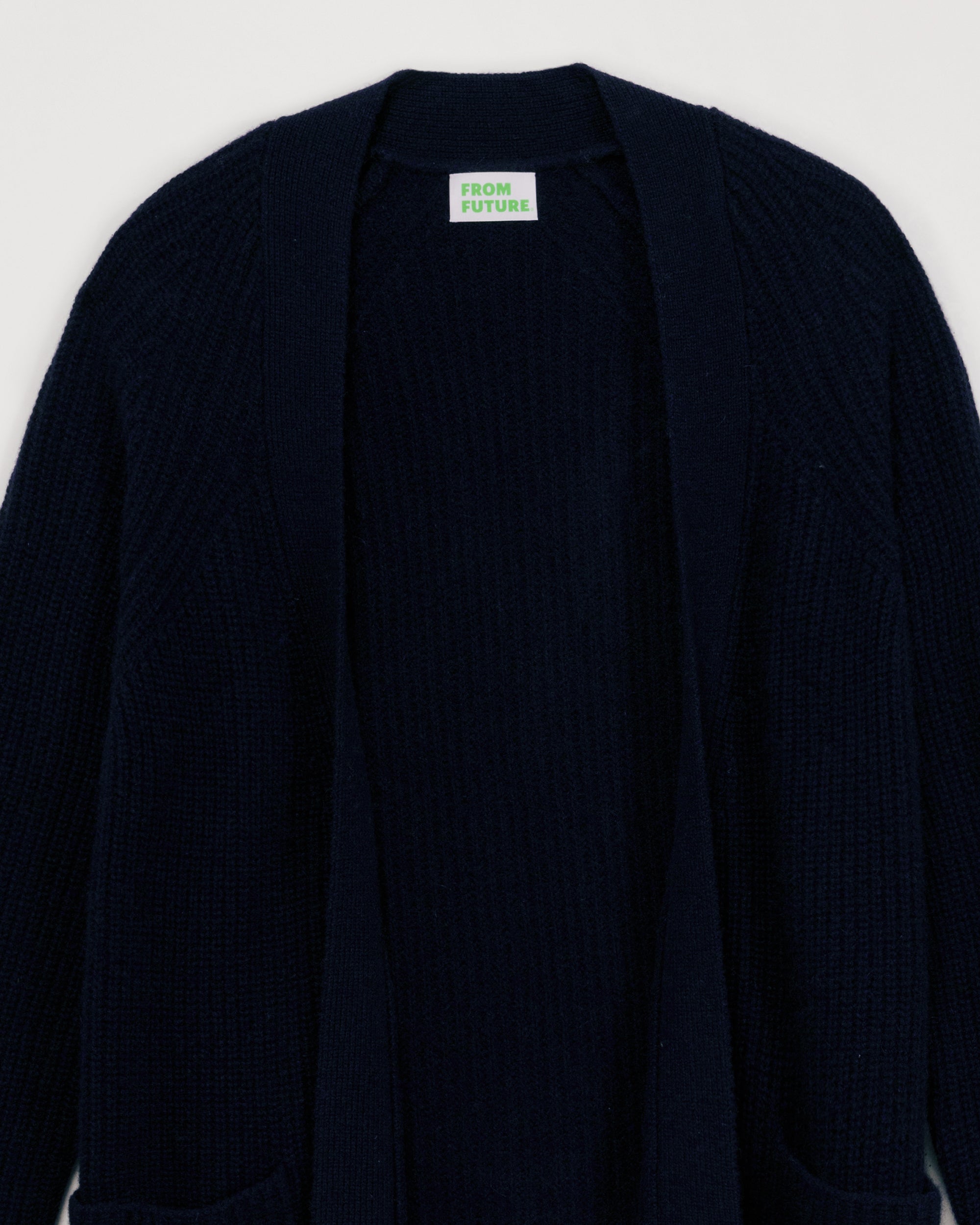 Gilet long en cachemire - Navy