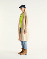 Gilet long en cachemire - Desert Sand