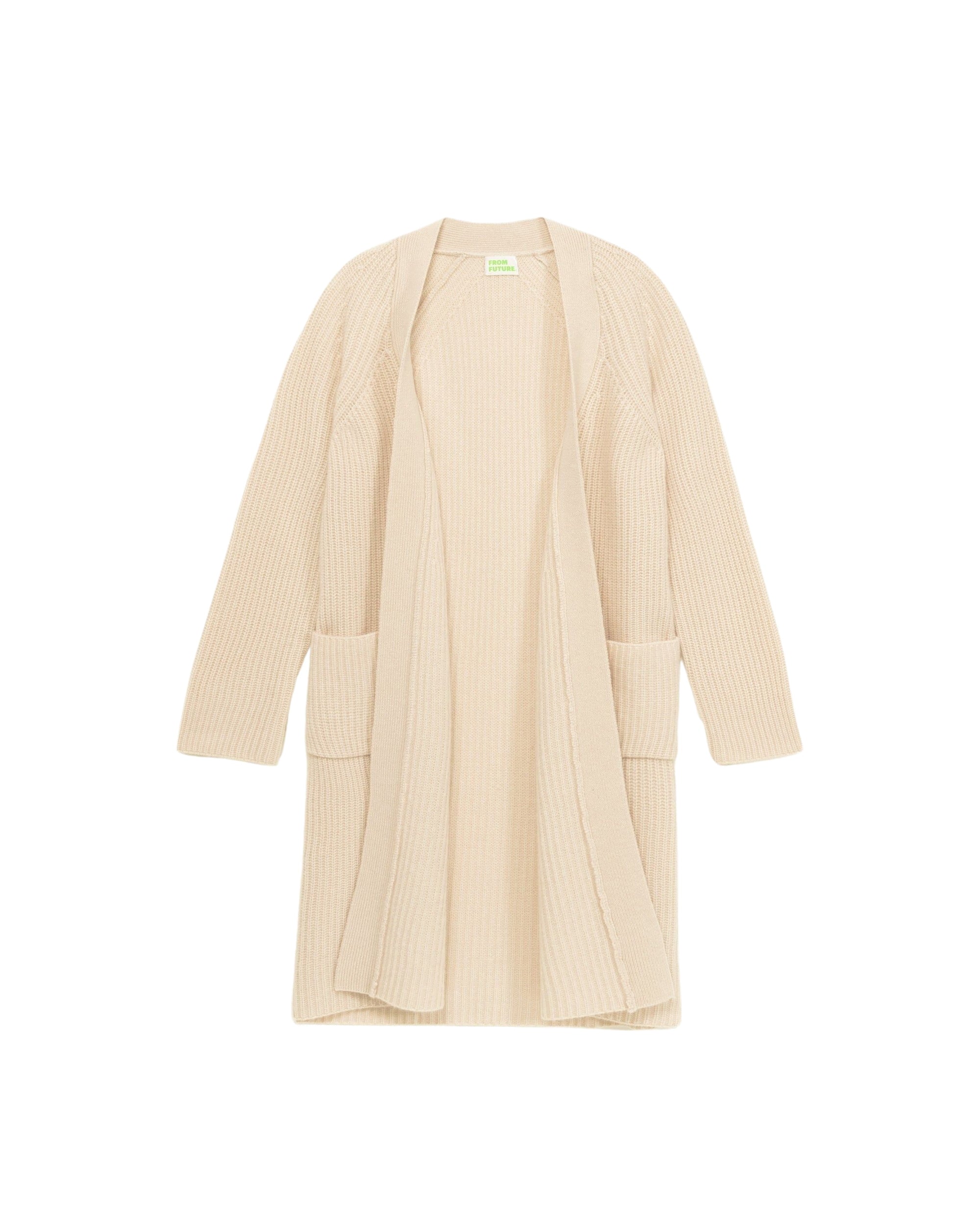Gilet long en cachemire - Desert Sand