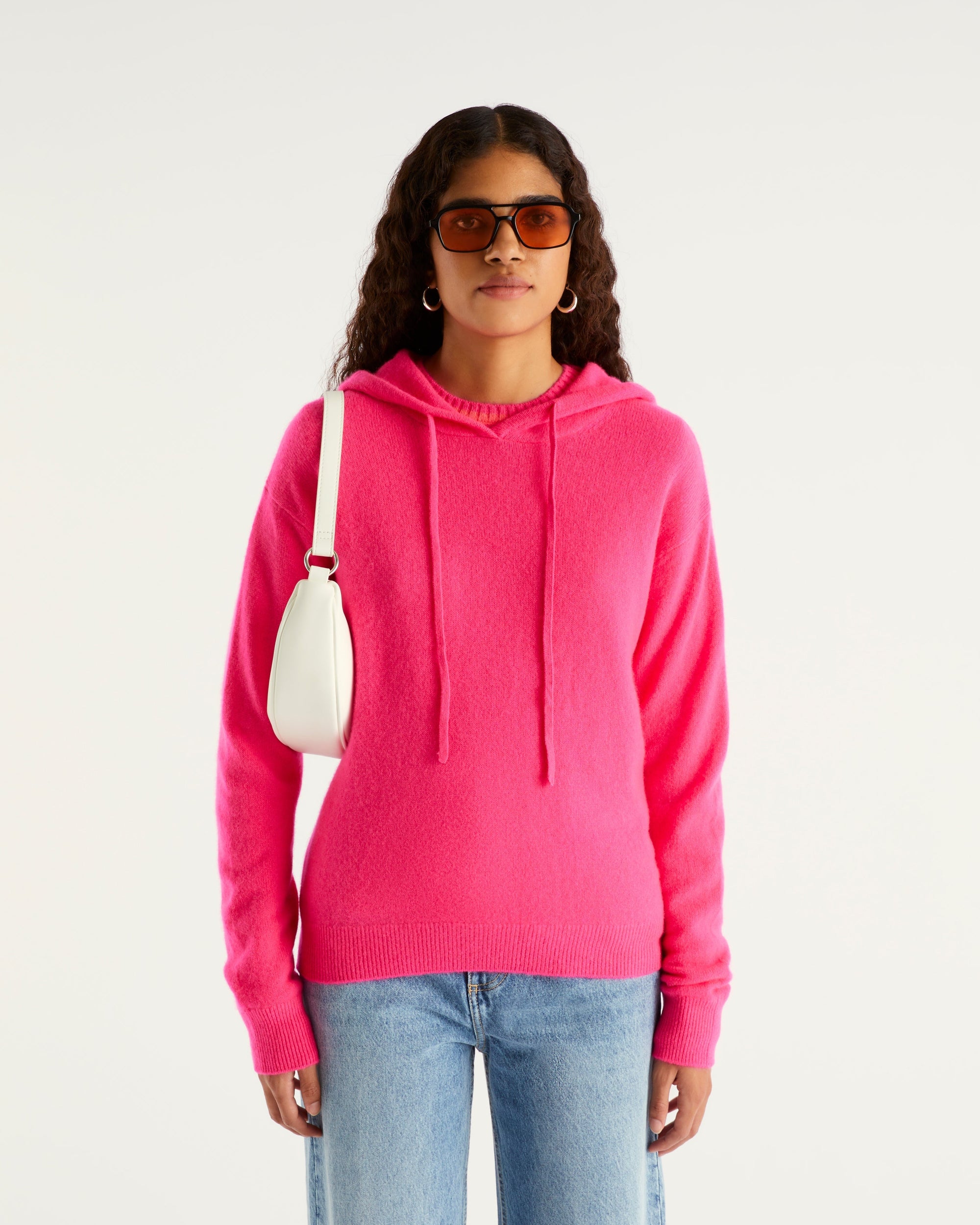 Hoodie oversize en cachemire - Ink Blue