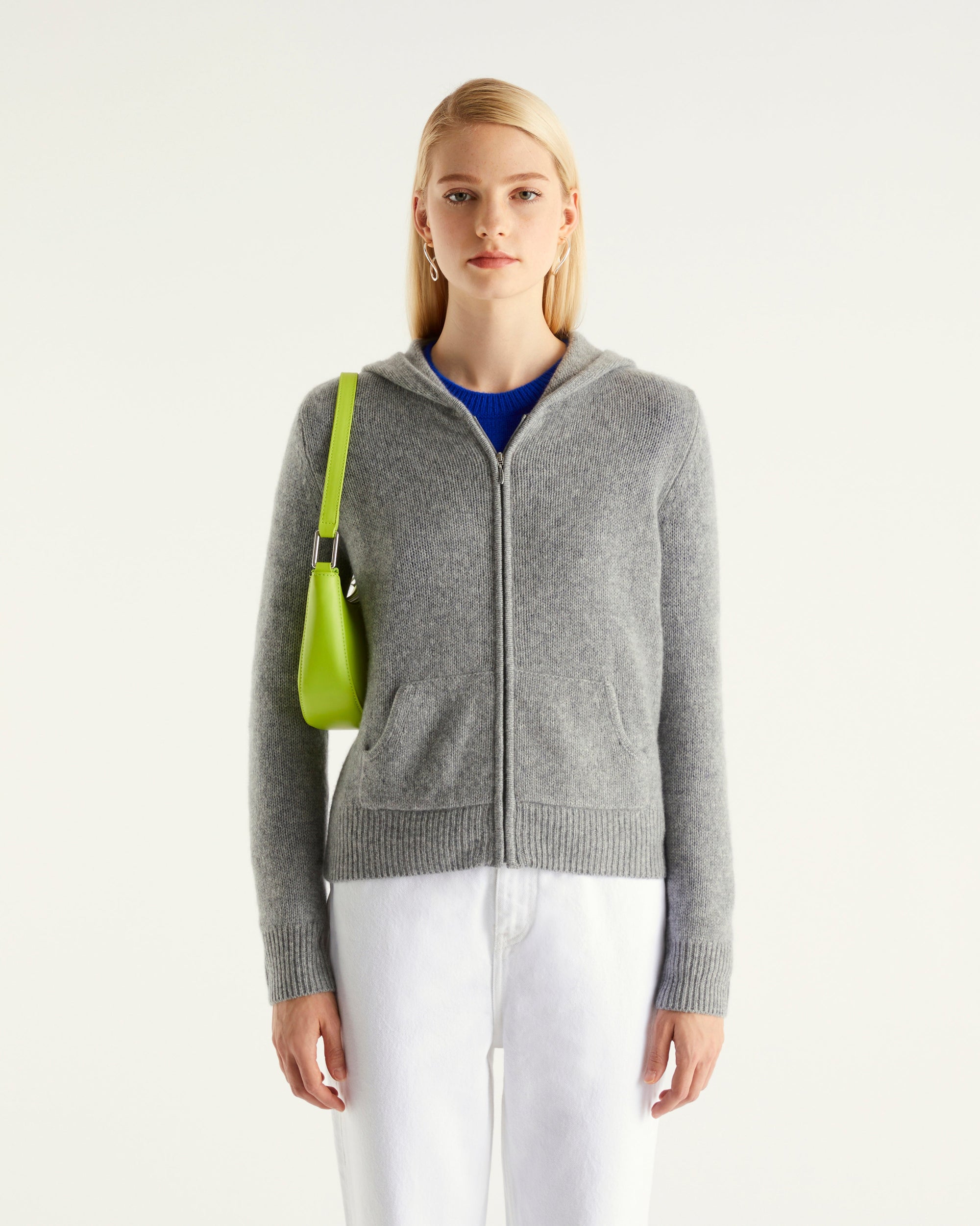 Hoodie en cachemire - Navy