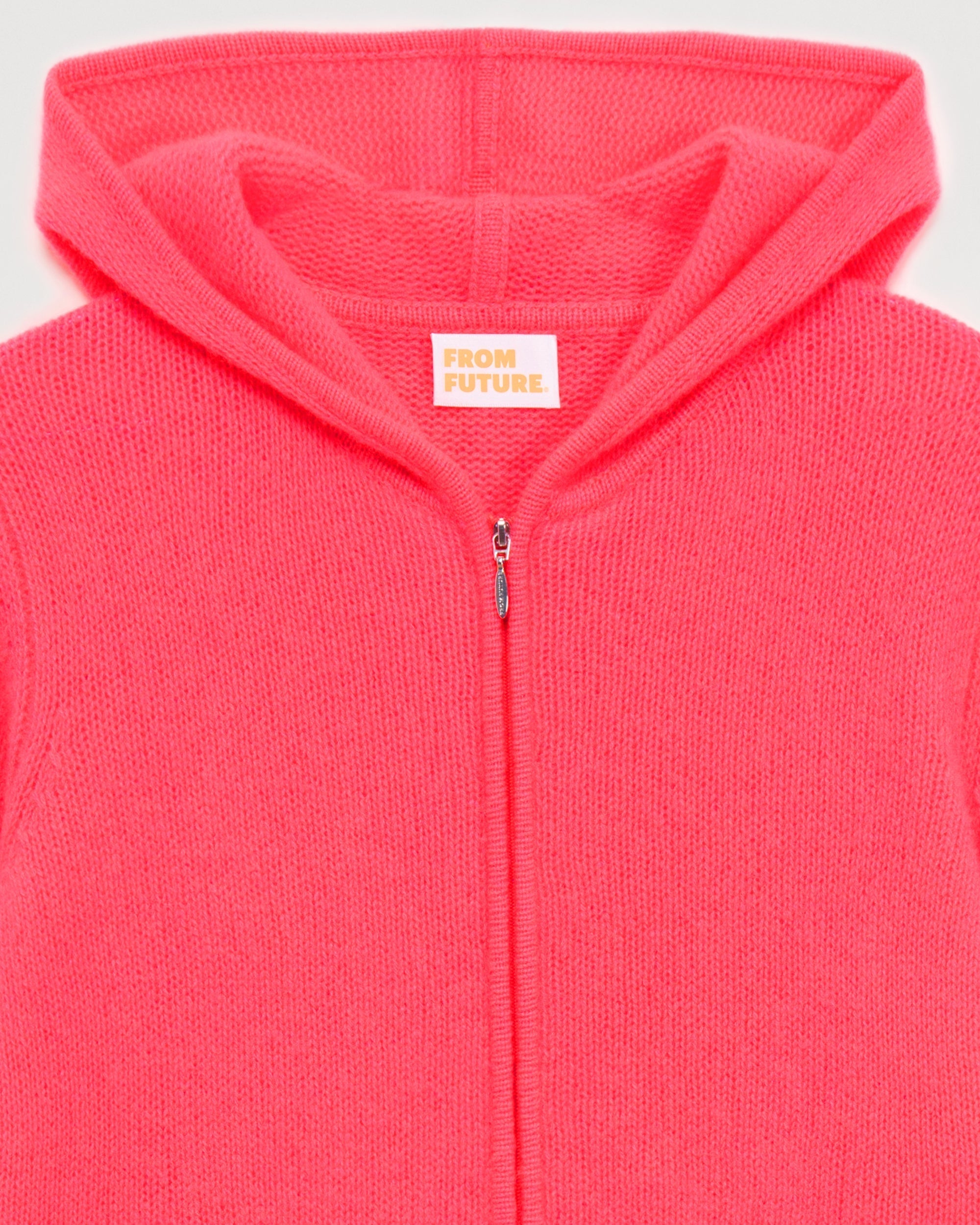 Hoodie en cachemire - Neon Pink