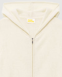 Hoodie en cachemire - Ecru