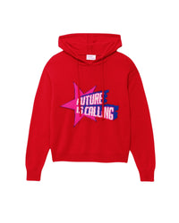 Hoodie Future Is Calling en cachemire - Power Red