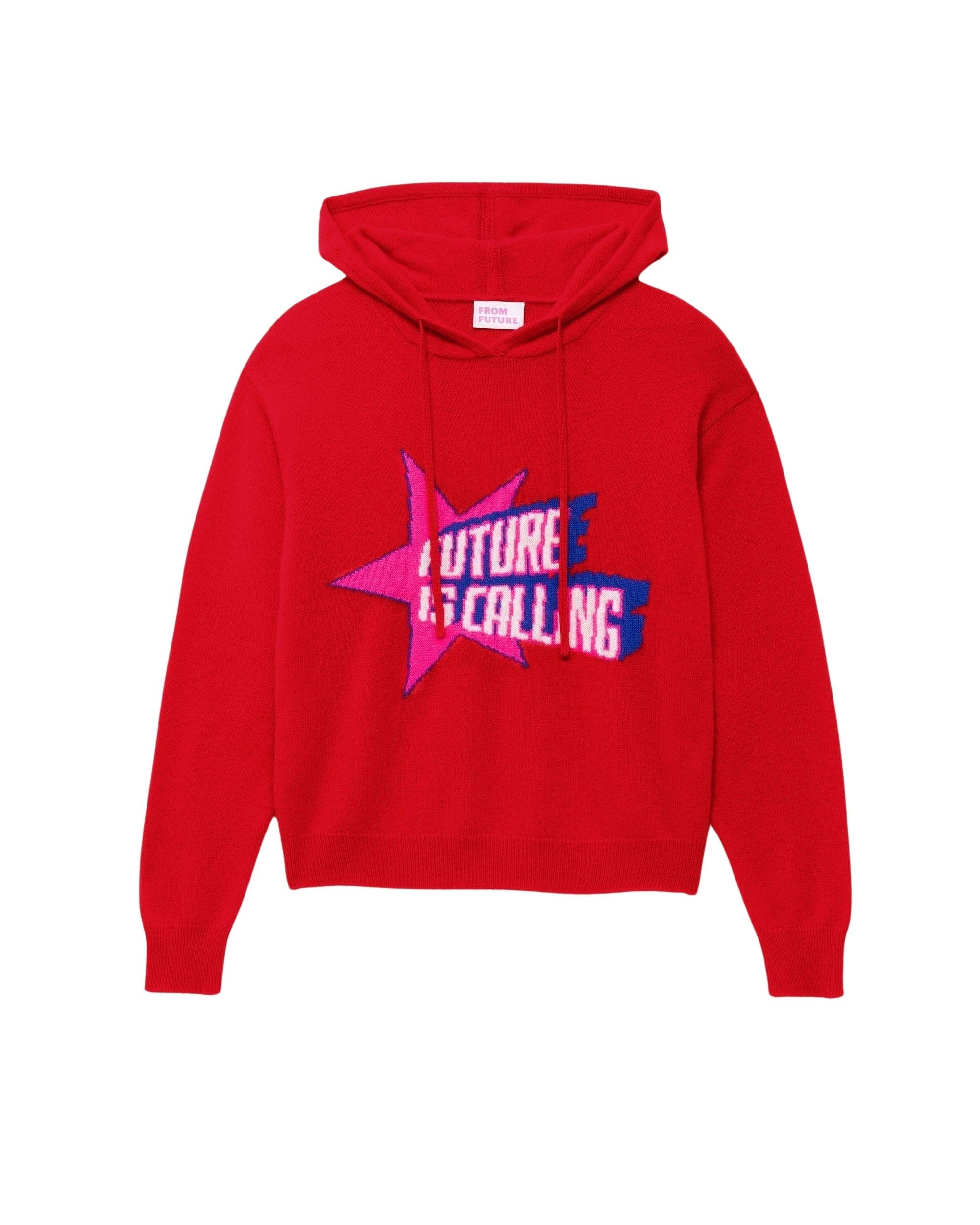 Hoodie Future Is Calling en cachemire - Power Red