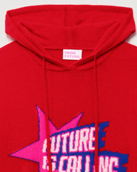 Hoodie Future Is Calling en cachemire - Power Red