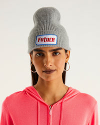 Hoodie classique à zip en laine mérinos - Neon Pink
