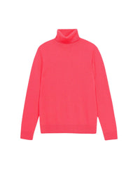 Pull à col roulé en cachemire - Neon Pink
