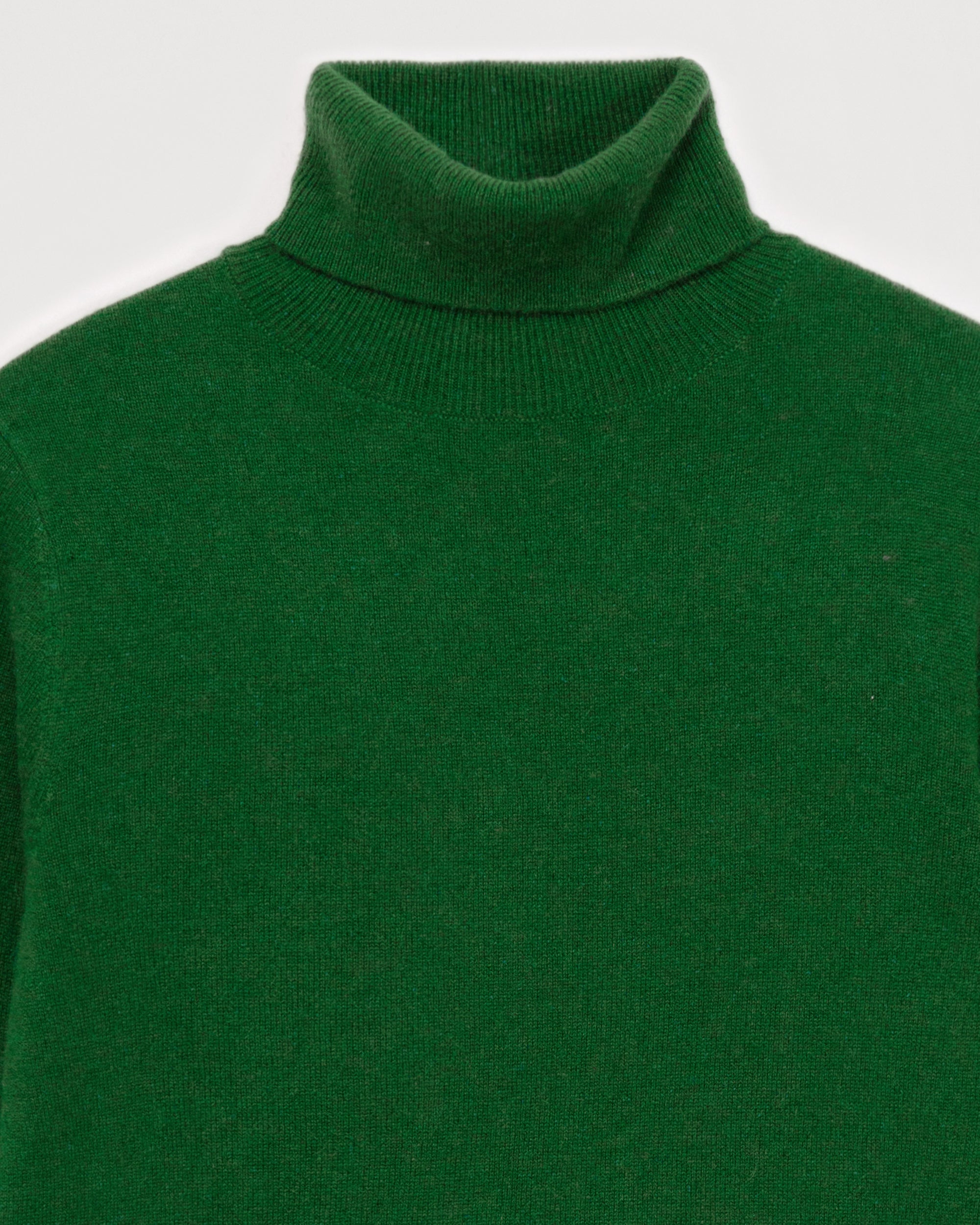 Pull à col roulé en cachemire - Pine Green