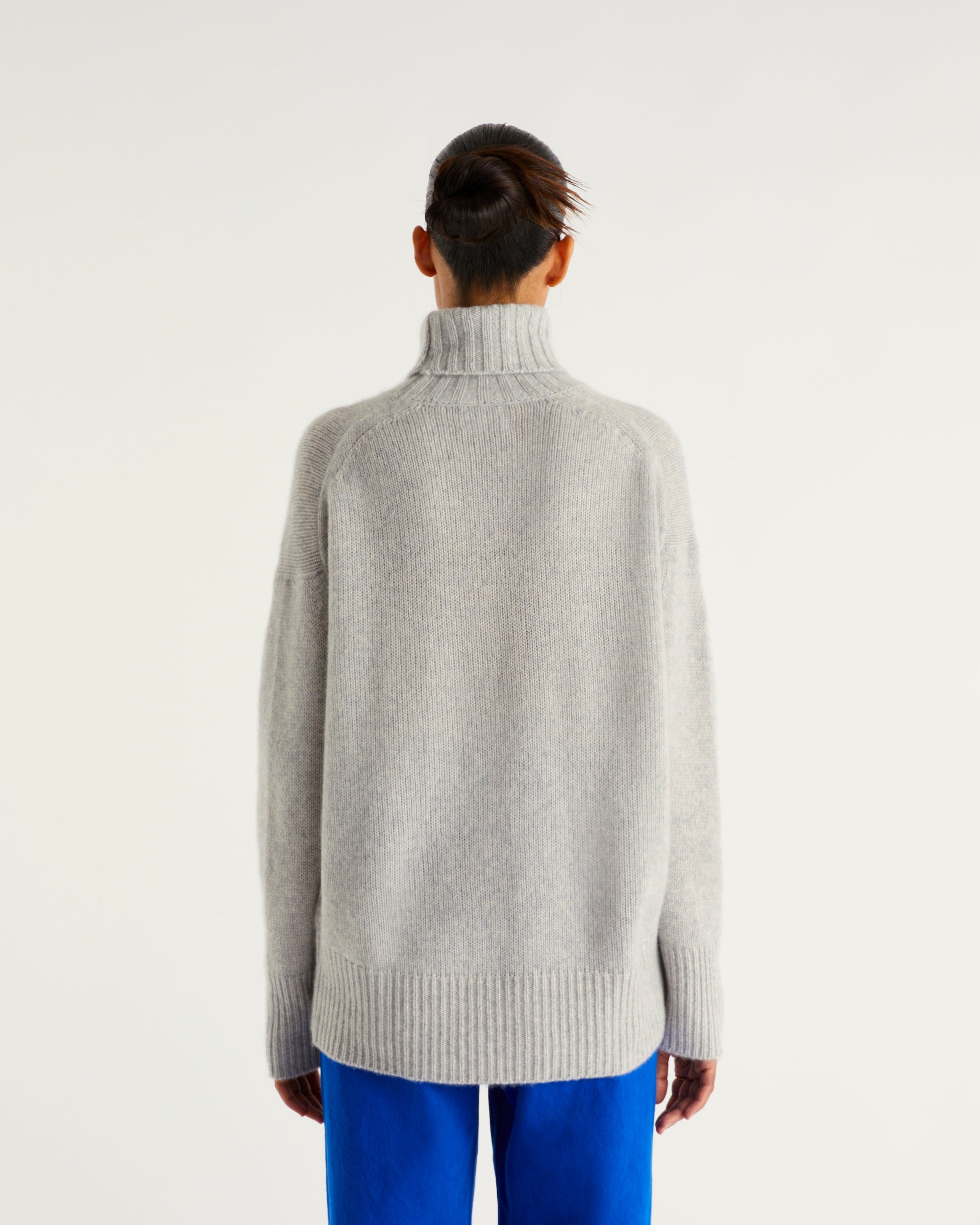 Pull à col roulé oversize en cachemire - Chocolate