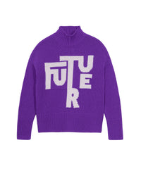 Pull à col montant Maxi Future en cachemire - Neon Purple
