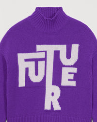 Pull à col montant Maxi Future en cachemire - Neon Purple