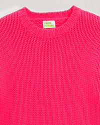 Pull court à col rond en cachemire - Winter Fuchsia