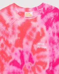 Pull à col rond tie & dye from future en cachemire - Tie & Dye Pink