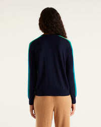 Pull à col rond en laine mérinos - Power Lilac