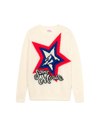 Pull à col rond Saint moritz en cachemire - Ecru