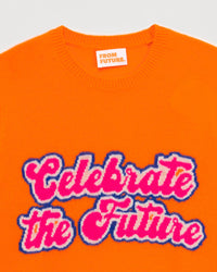 Pull Celebrate your future en cachemire - Power Orange