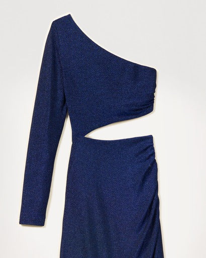 Robe Lena asymétrique - Electric Blue
