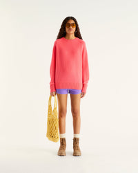 Short ajusté en cachemire - Power Lilac