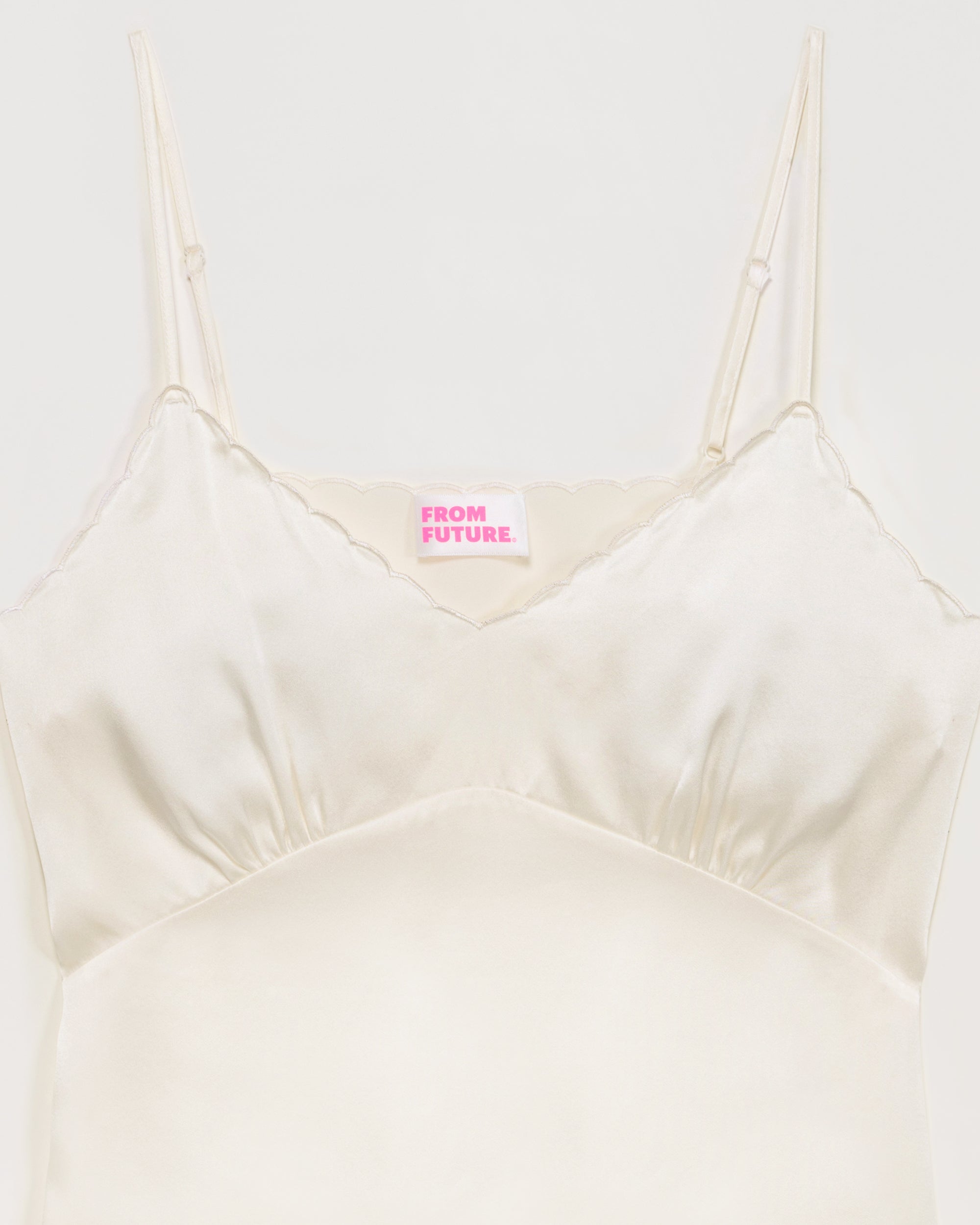 Caraco Elia en soie - Satin White