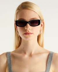 Crop top en cachemire - Dark Heather Gray