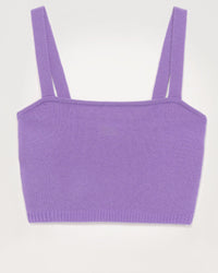 Crop top en cachemire - Power Lilac