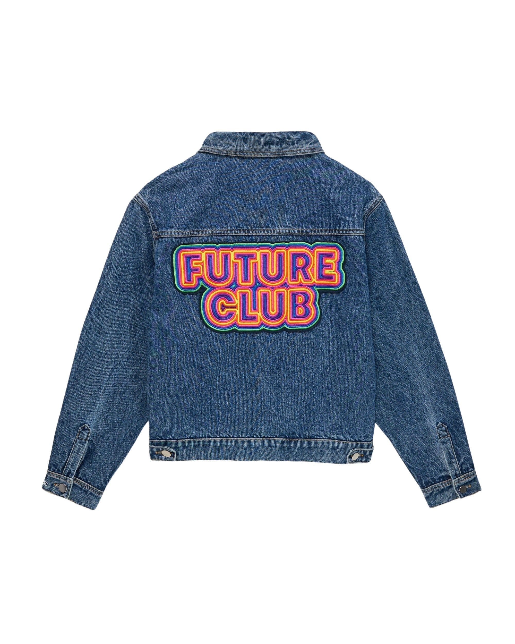Veste Future Club néon - Dark Blue