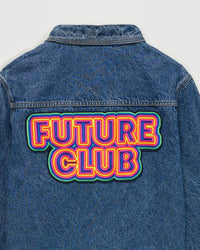 Veste Future Club néon - Dark Blue