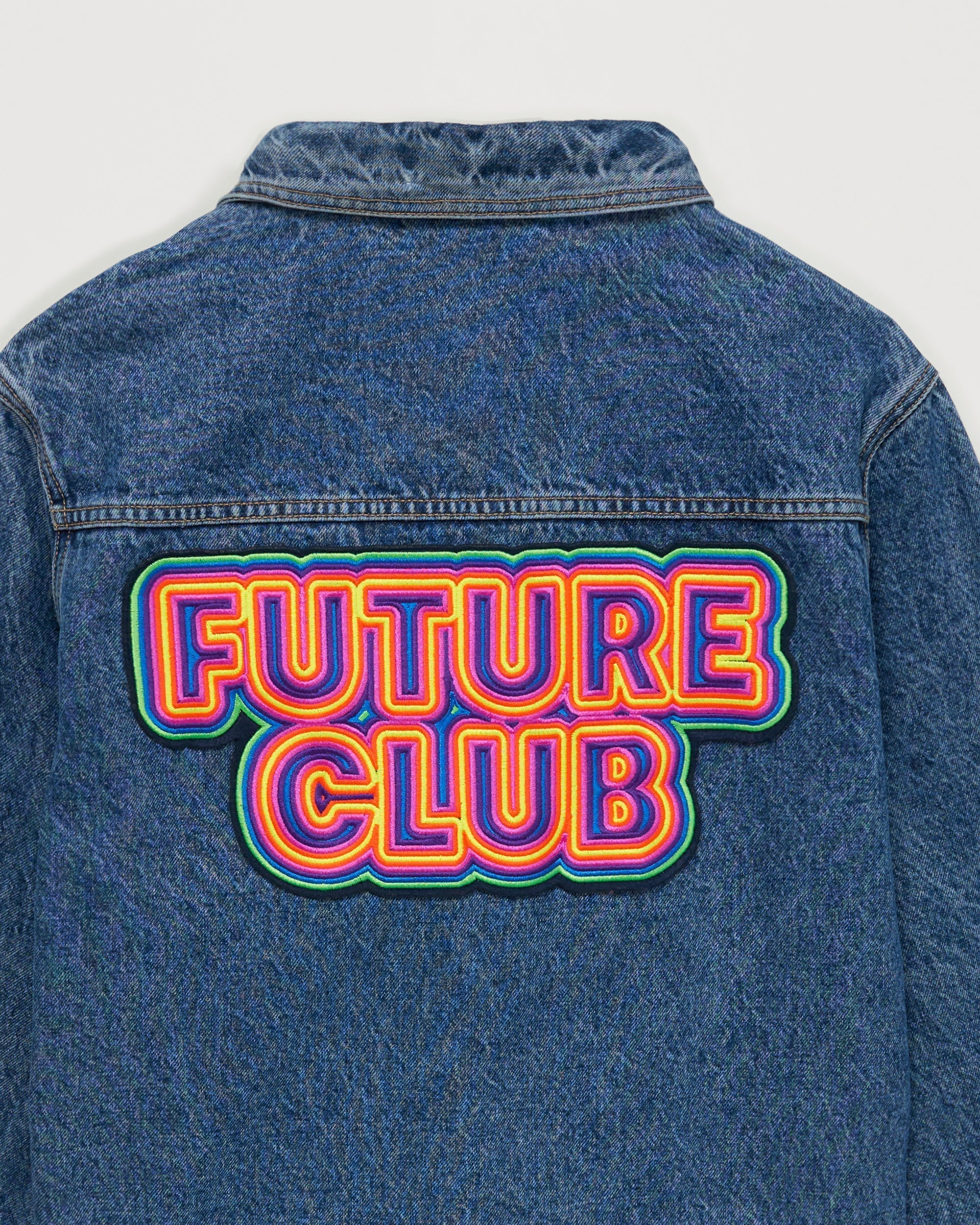 Veste Future Club néon - Dark Blue