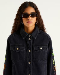 Veste Future Is Love à col à revers - Black