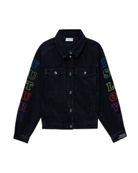 Veste Future Is Love à col à revers - Black