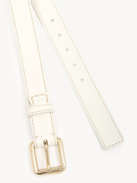 Ceinture Edith en cuir - White