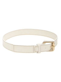 Ceinture Edith en cuir - White